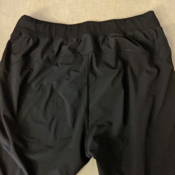 Black stretch joggers with silver zippers - Picture 5 of 5
